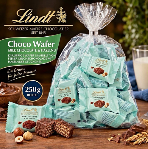 Lindt choco wafer - lindt,