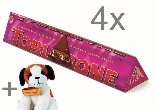 Toblerone fruit nut 360g - 4x, +